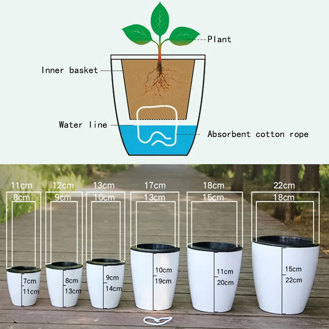 Vaso da fiori pigro Pianta aut - Self Watering Insert recensione e prezzo