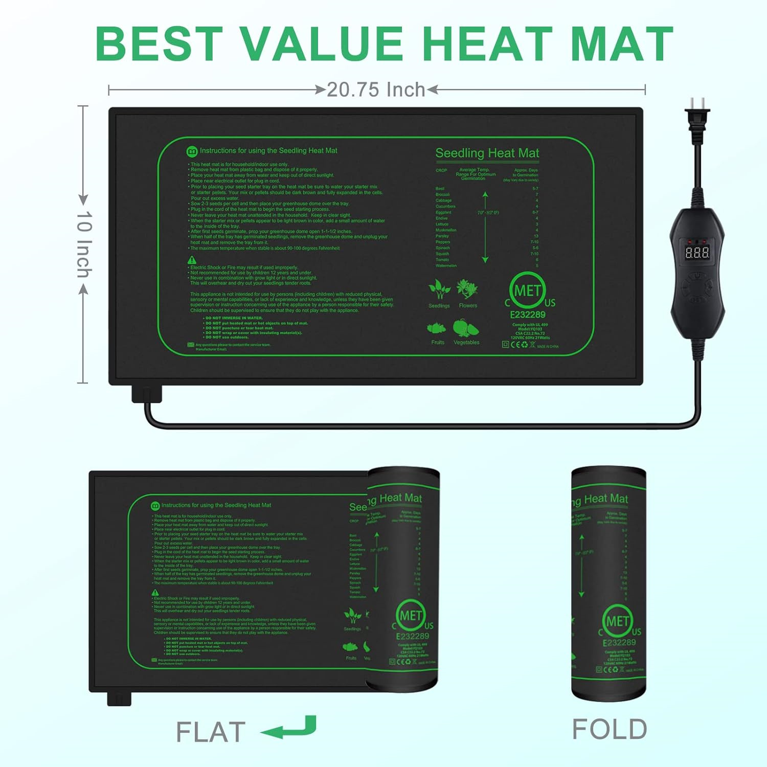 Tappetino Riscaldante per Seme - Heat Mat Seedling recensione e prezzo